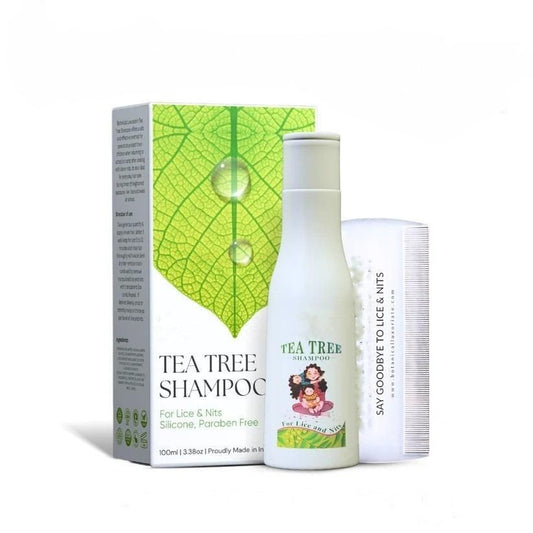 Natural Tea Tree Anti-Lice & Nits Shampoo 100ml Each (Pack of 2)