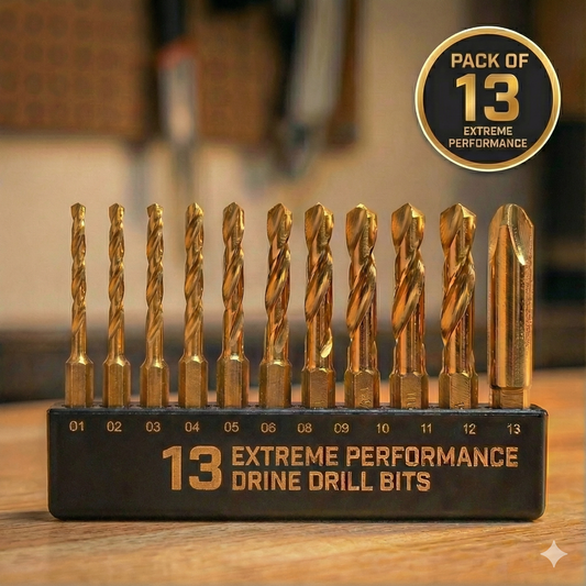 Ultra-Hard Alloy Drill Bit Kit - (Set of 13)